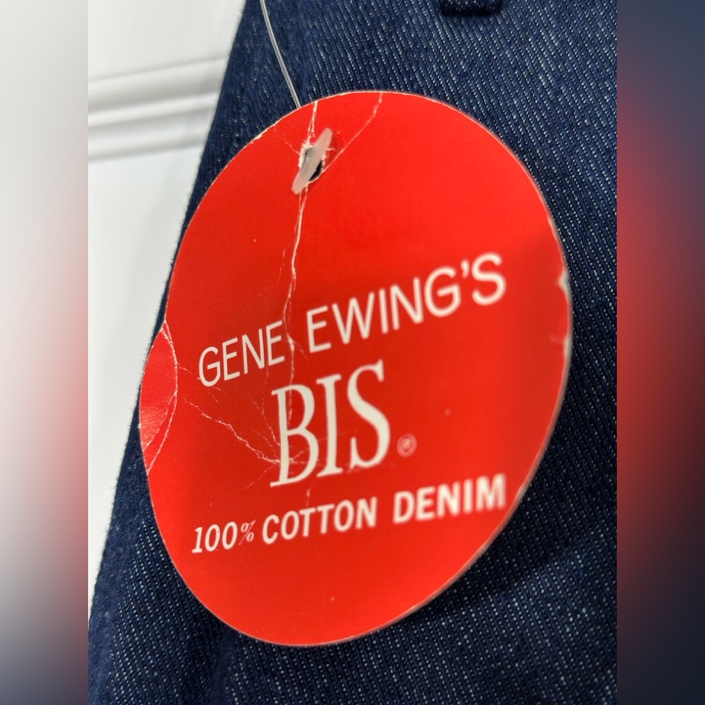Vintage BIS by Gene Ewing Paris Beverly Hills High Waist Pleated Denim Trousers - Picture 4 of 9